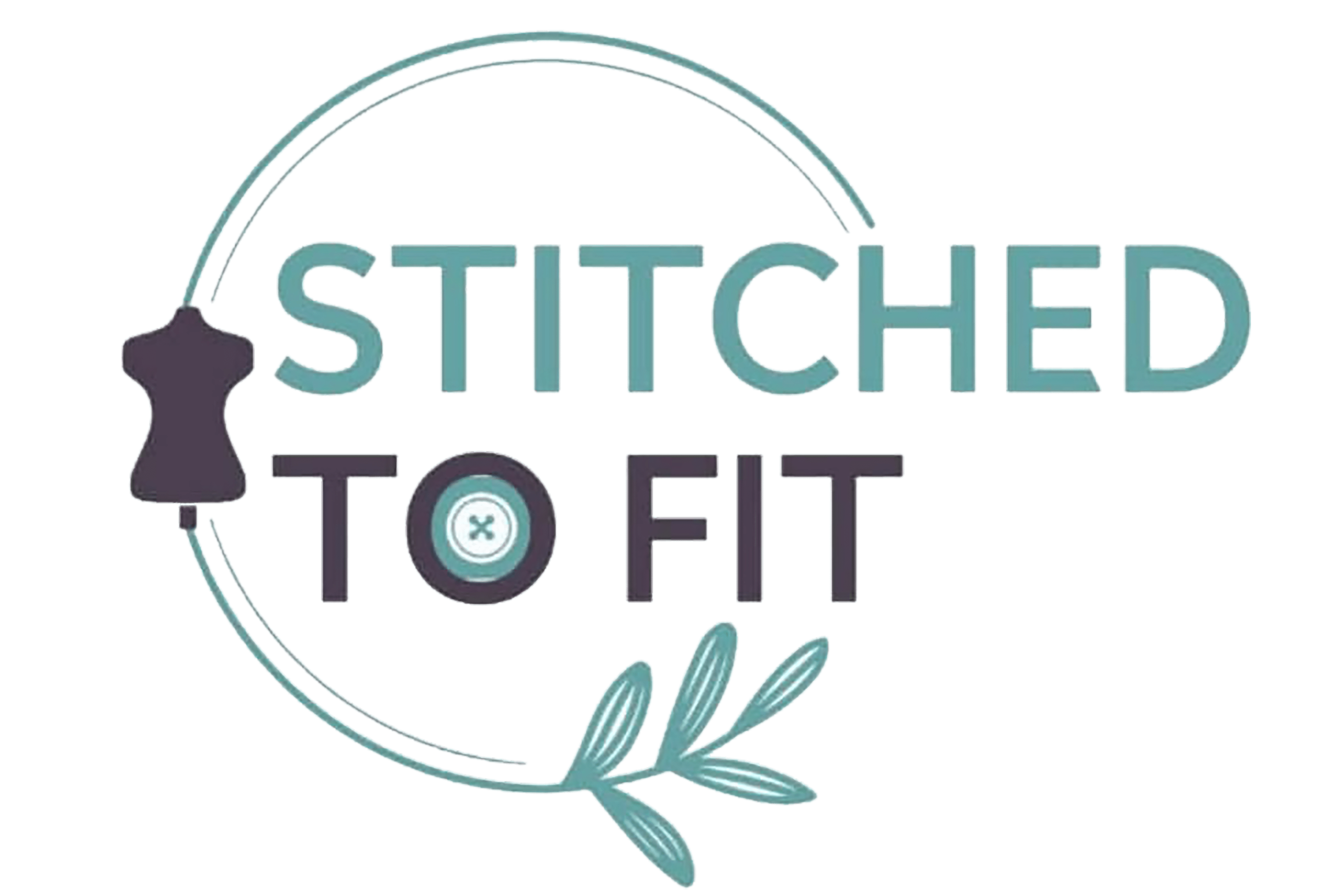 stiched to fit logo
